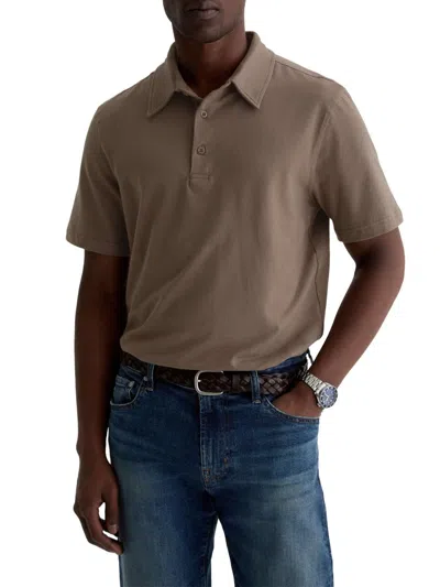 Ag Men's Bryce Stretch-cotton Polo Shirt In Neutral