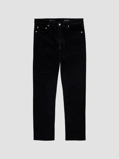 Ag Men's Everett Corduroy Slim-straight Jeans In Black