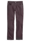 Ag Everett Stretch Sateen Slim Straight Pants In Brown