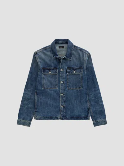Ag Men's Owen Denim Shirt Jacket In Blue