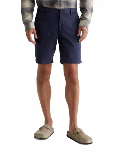 Ag Men's Wanderer Shorts In Sulfur Pacific Midnight In Blue