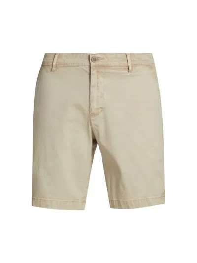 Ag Men's Wanderer Sueded Sateen Shorts In Neutral