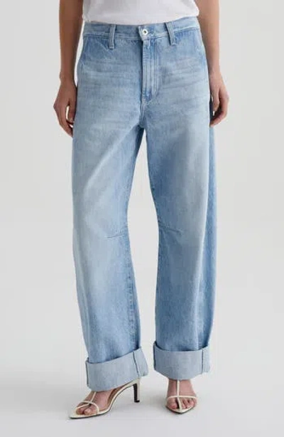 Ag Stella High-rise Wide-leg Jeans In Sunset Blues