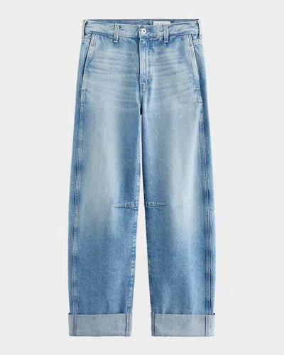 Ag Mercer Cuffed Jeans In Sunset Blues