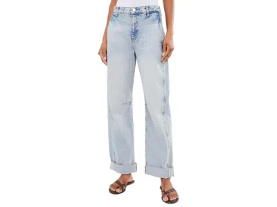 Ag Mercer High-rise Cuffed Barrel Jeans In Highway 29 Women's Jeans Highway 29: 28 28.5 In Blue