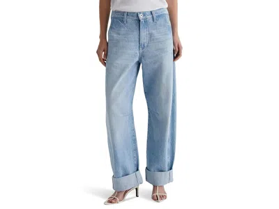 Ag Mercer High-rise Cuffed Barrel Jeans In Sunset Blues Women's Jeans Sunset Blues: 25 28.5