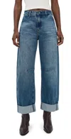 Ag Mercer Wide Leg Jeans In Blue
