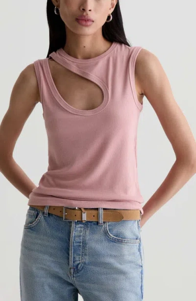 Ag Miah Cutout Sleeveless Top In Pink