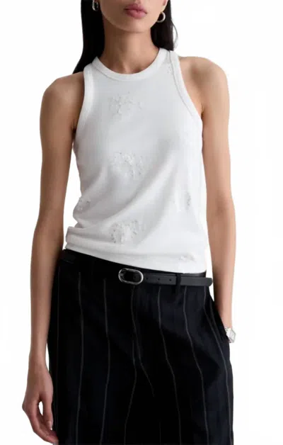 Ag Michelle Tank In White