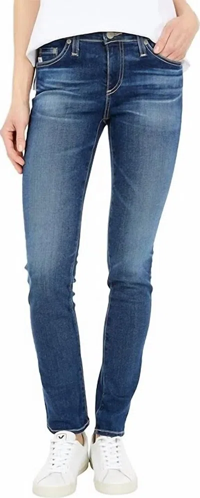 Ag Mid-rise Cigarette Leg Jean In 11 Yr Journey In Multi