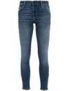 Ag Mid-rise Skinny Jeans In Blue