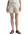 Ag Rosa Cotton Twill Shorts In Opal Stone