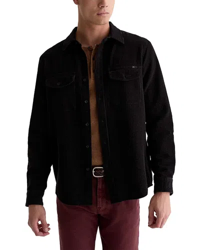 Ag Miller Jazz Berry Cotton Pocket Shirt In Black