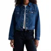 Ag Molly Trucker Jacket In Denali In Blue