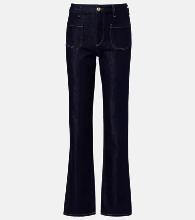 Ag Moya Straight Jeans In Blue