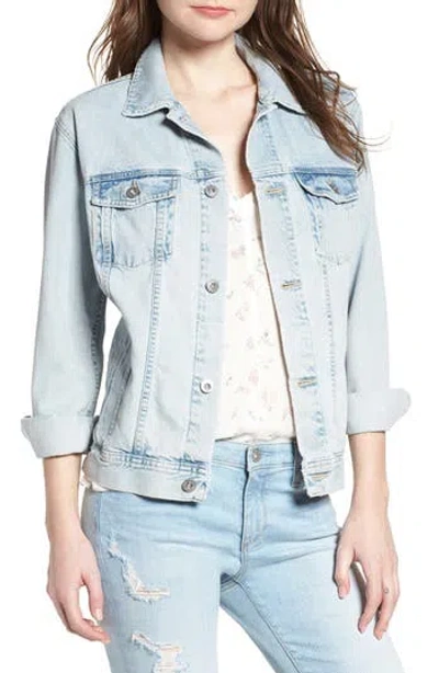 Ag Nancy Denim Jacket In Shattered Indig
