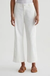 Ag Natasha High Waist Flare Ankle Pants In Powder