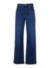 Ag Logo-patch Jeans In Blue