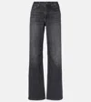 Ag New Bgy High-rise Flared Jeans In Black