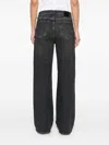 Ag Mid-rise Wide-leg Jeans In Grey