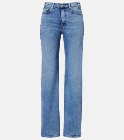 Ag New Bgy Wide-leg Jeans In Blue