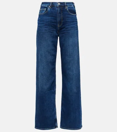 Ag New Bgy Wide-leg Jeans In Blau