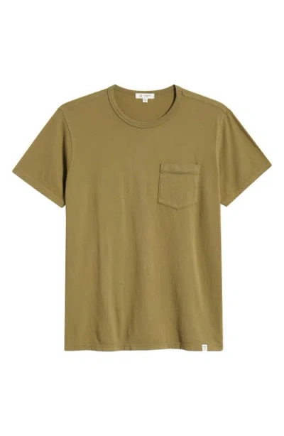 Ag Nick Cotton Pocket T-shirt In Brown