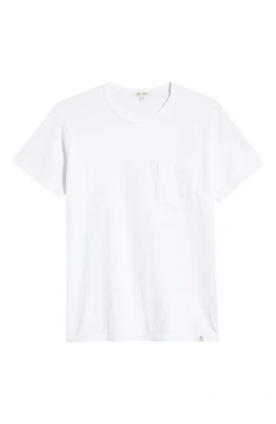Ag Nick Cotton Pocket T-shirt In White