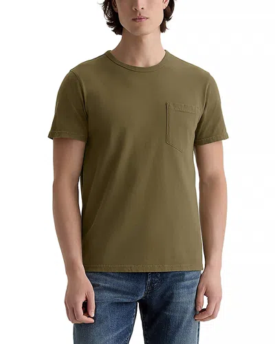 Ag Nick Slim Fit Pocket Tee In Green
