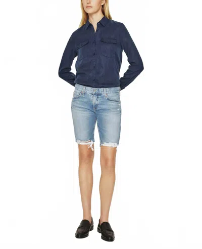 Ag Nikki Denim Short In Apparition In Blue