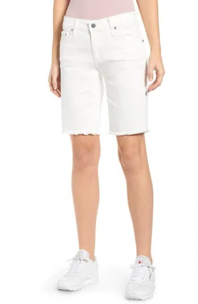 Ag Nikki Relaxed Bermuda Shorts In White