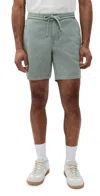 Ag Oliver Drawstring Shorts 7.5 Sulfur Matcha Latte In Sulfur Matcha Latte