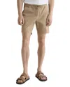 Ag Oliver Relaxed Fit Drawstring Shorts In Brown