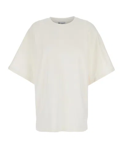 Ag Open-necked Black Shirt In White