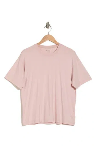 Ag Oversized Fit Crewneck Cotton T-shirt In Vinte Pink