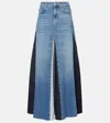 Ag High-rise-jeansrock In Blau