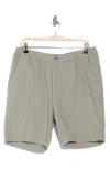 Ag Paxton Linen & Cotton Shorts In Brown