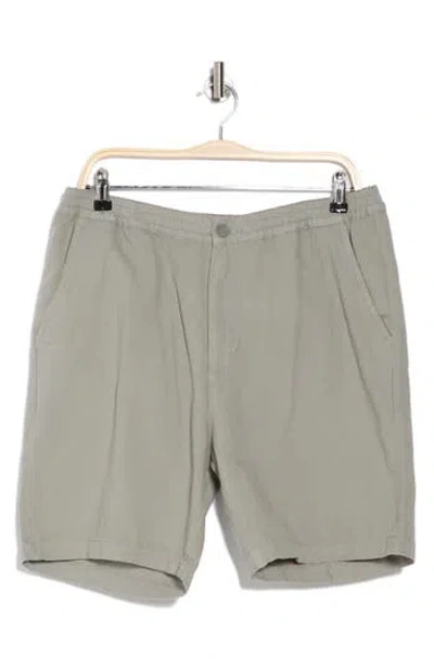 Ag Paxton Linen & Cotton Shorts In Brown