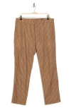 Ag Payton Drawstring Pinstripe Pants In Mini Striation Walnut Brown