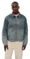 Ag Philip Zip Jacket Durango In Blue