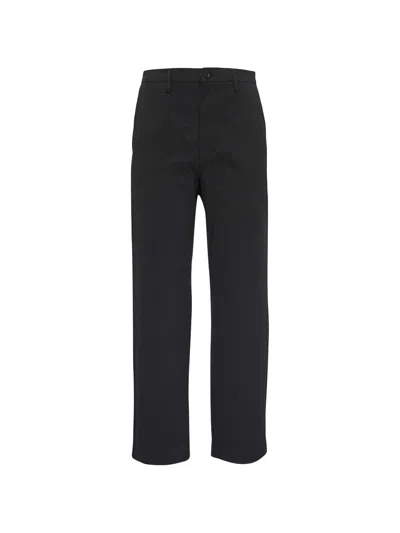 Ag Pinstripe Trousers In Black
