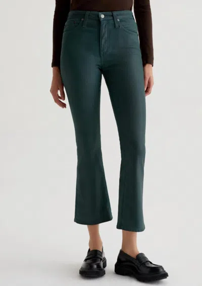 Ag Pleather Farrah Boot Crop In Hidden Pine In Blue