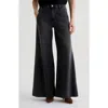 Ag Posey Mid Rise Utlra Wide Leg Jeans In Burgundy