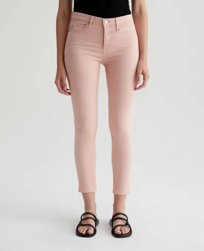Ag Prima Crop Jeans In Sulfur Blush Paradise