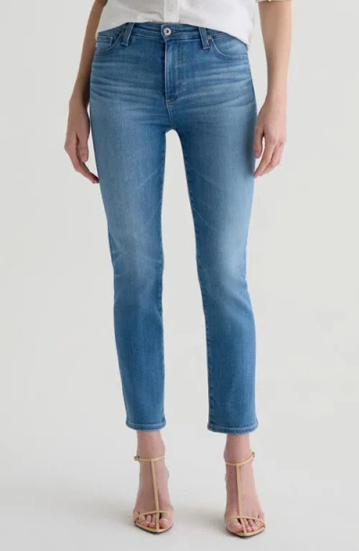 Ag Prima Low Rise Ankle Cigarette Jeans In Green