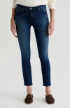 Ag Prima Low Rise Ankle Cigarette Jeans In Blue