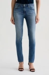 Ag Prima Low Rise Cigarette Jeans In Blue