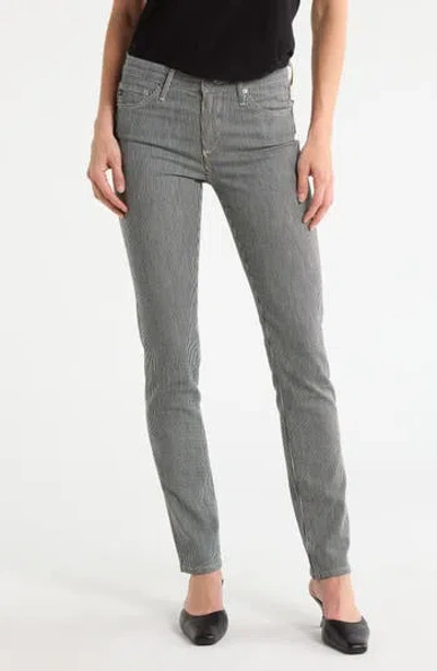 Ag Prima Low Rise Cigarette Jeans In Gray