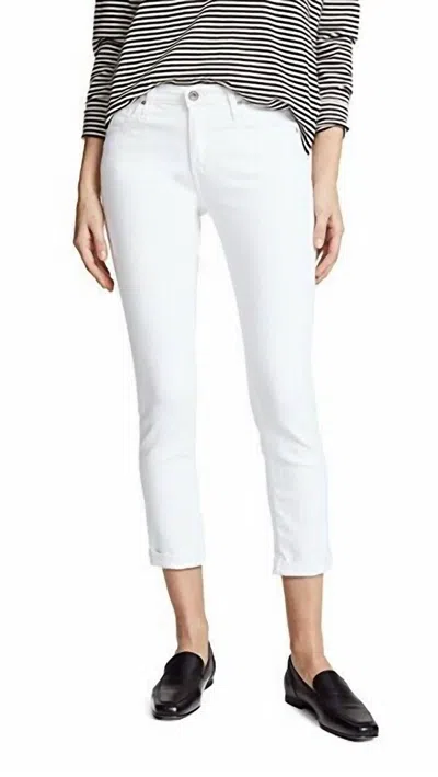 Ag Prima Roll-up Jeans In White