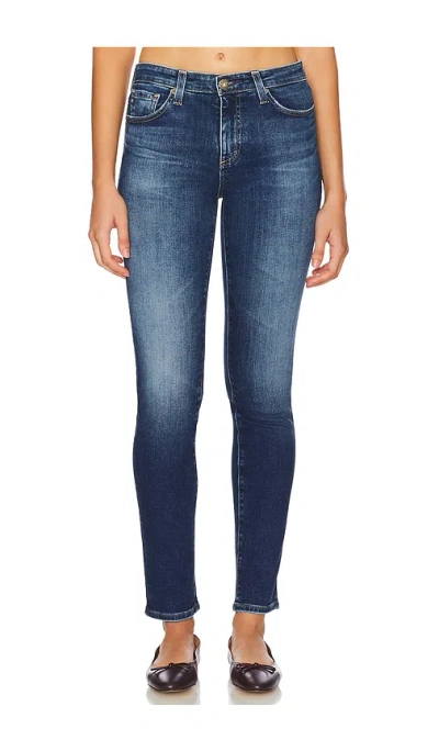 Ag Saige Hi Rise Straight Leg Jeans In Easy Street In Multi